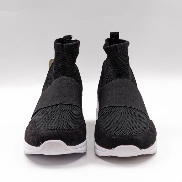 Mudd Women Georgina Knit Sock platform Black sneakers sz 8.5 - Picture 2 of 10